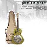 Gretsch G9202 Honey Dipper Special Bell Bronze Guitar and Brown Gig Bag Bundle