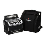 Hohner Compadre FBbEb Musica Tipica Series Accordion with Gig Bag (Black)