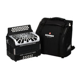 Hohner Compadre FBbEb Musica Tipica Series Accordion with Gig Bag (Black) (Open Box)