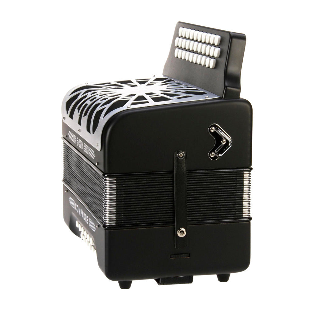 Hohner Compadre FBbEb Musica Tipica Series Accordion with Gig Bag (Black) (Open Box)