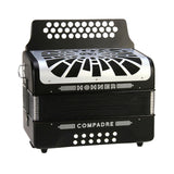 Hohner Compadre FBbEb Musica Tipica Series Accordion with Gig Bag (Black)