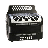 Hohner Compadre FBbEb Musica Tipica Series Accordion with Gig Bag (Black) (Open Box)