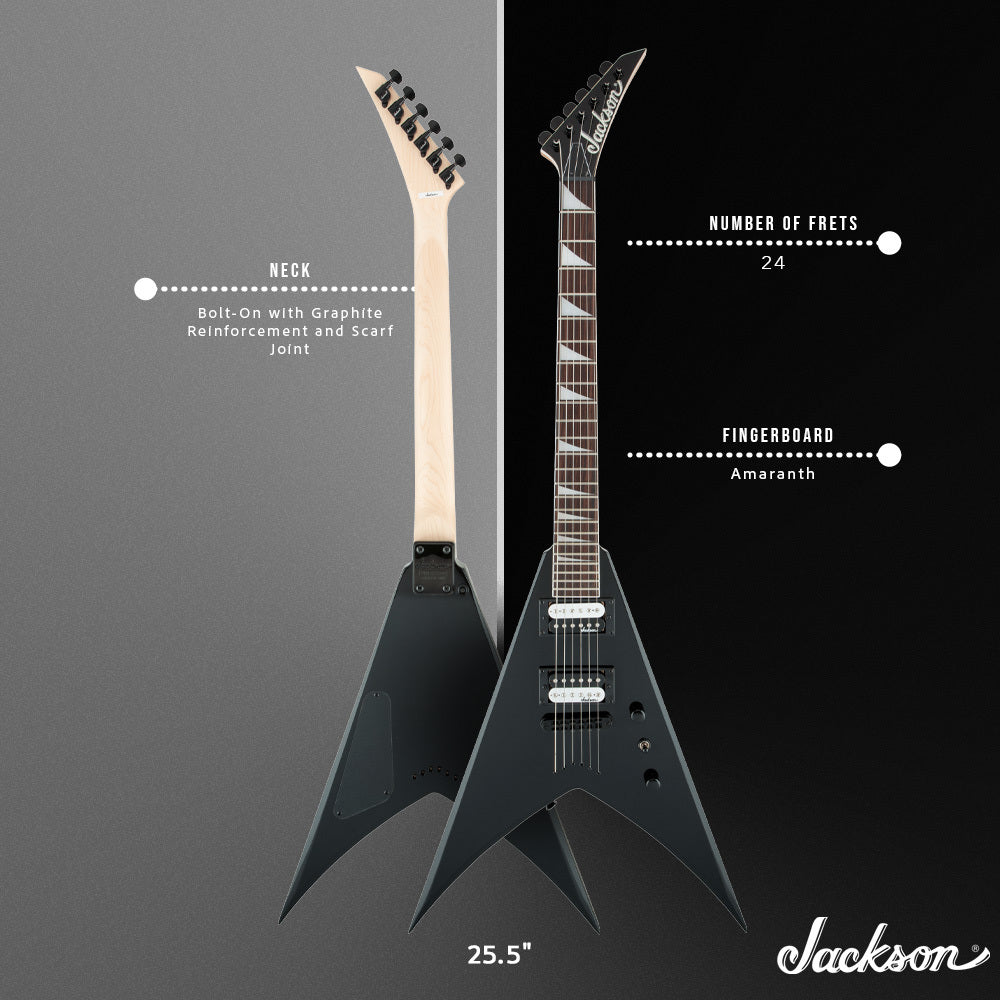 Jackson JS Series King V JS32T Gloss Black Electric Guitar with Gig Bag Bundle