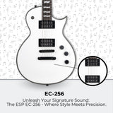 ESP LTD EC 256 Eclipse Snow White Electric Guitar with ESP Guitar Form Fit Case