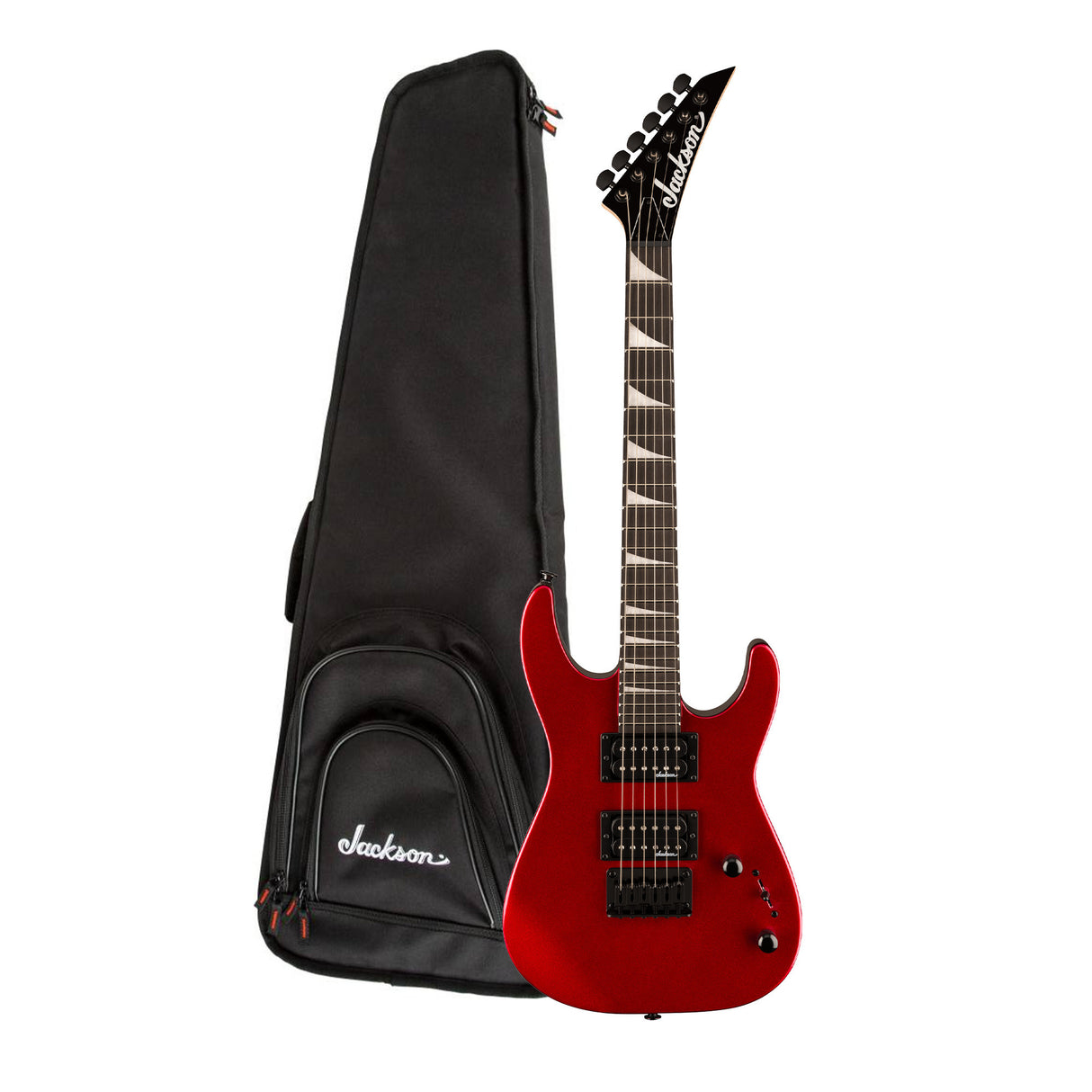 Jackson JS Series Dinky Minion JS1X 6 String Metallic Red Electric Guitar Bundle