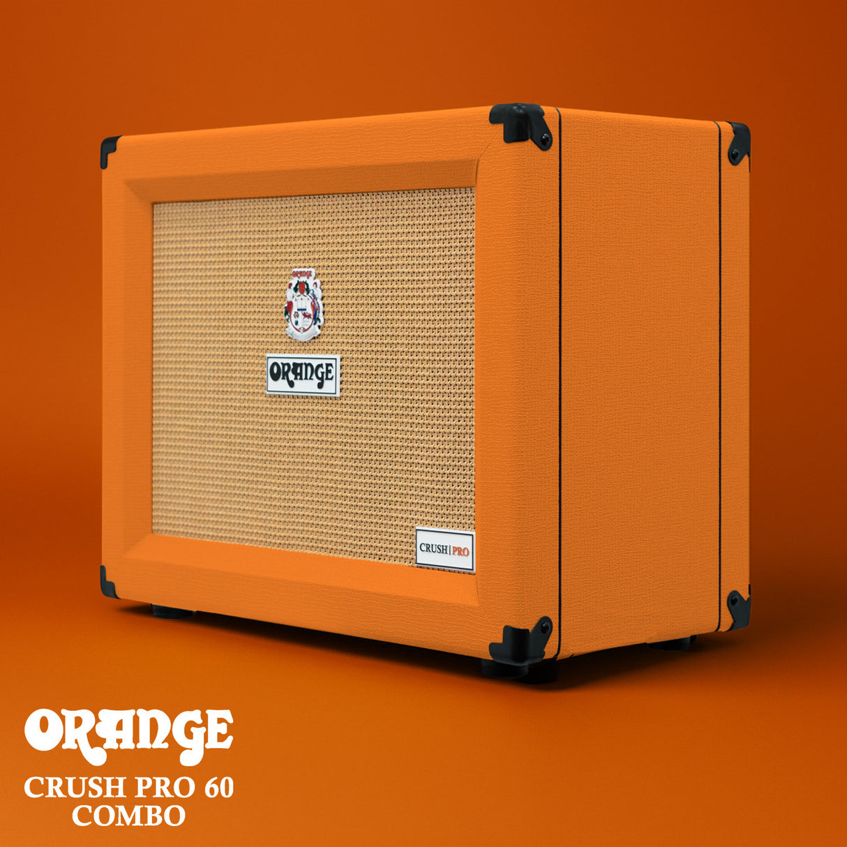 Orange Amplifiers Crush Pro CR60C Guitar Combo Amp and TS Guitar Cable Bundle