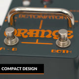 Orange Amplifiers Detonator Buffered ABY Switcher Guitar Pedal with Cable Bundle