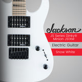 Jackson JS Series Dinky Minion JS1XM 6 String Snow White Electric Guitar Bundle