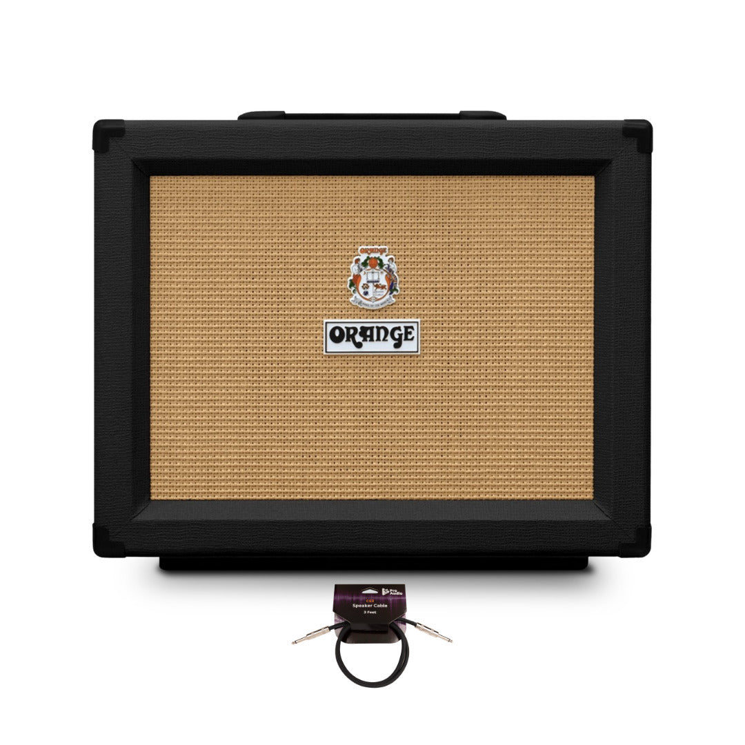 Orange Amps PPC112 60 Watt Cabinet Black with 3ft Speaker Cable