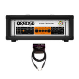 Orange Amps Super Crush 100W Amp Head (Black) with 10ft Guitar Cable (2 Items)