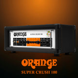Orange Amps Super Crush 100W Amp Head (Black) with 10ft Guitar Cable (2 Items)