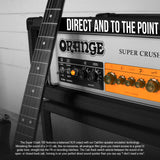 Orange Amps Super Crush 100W Amp Head (Black) with 10ft Guitar Cable (2 Items)