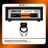 Orange Amps Super Crush 100W Amp Head (Black) with 10ft Guitar Cable (2 Items)