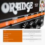 Orange Amplifiers Micro Dark Terror 20 Watt Tube Preamp Hybrid Amp Head Bundle