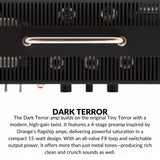 Orange Dark Terror 15W Compact Tube Amp with Guitar Cable Cable (2 Items)