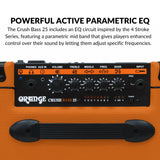 Orange Crush Bass 25 Combo Black Amplifier with 10ft Guitar Cable (2 Items)