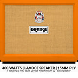 Orange OBC112 400W Bass Speaker Cabinet Bundle with 3ft Speaker Cable (2 Items)