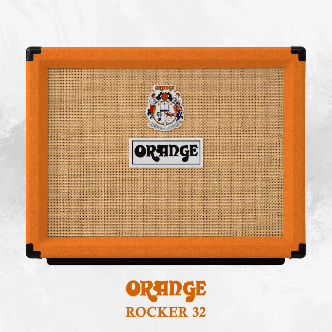 Orange Rocker 32 30W Combo Tube Guitar Amp with 10ft Guitar Cable (2 Items)