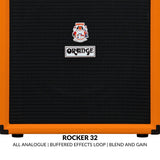 Orange Amps Crush Bass 100 1 x 15 Inch 100W Orange Combo Amp with Cable Bundle