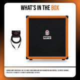 Orange Amps Crush Bass 100 1 x 15 Inch 100W Orange Combo Amp with Cable Bundle