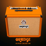 Orange Amps Super Crush 100W Guitar Amplifier Head Combo with Cable Bundle