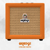 Orange Amps Crush Mini Analog Guitar Amplifier (3W) with 10 ft Instrument Cable