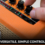 Orange Amps Crush Mini Analog Guitar Amplifier (3W) with 10 ft Instrument Cable