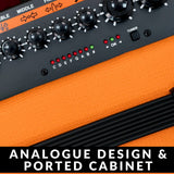 Orange Amps Crush Bass 50 1x12 in Combo Amp (Orange) with 10 ft Instrument Cable