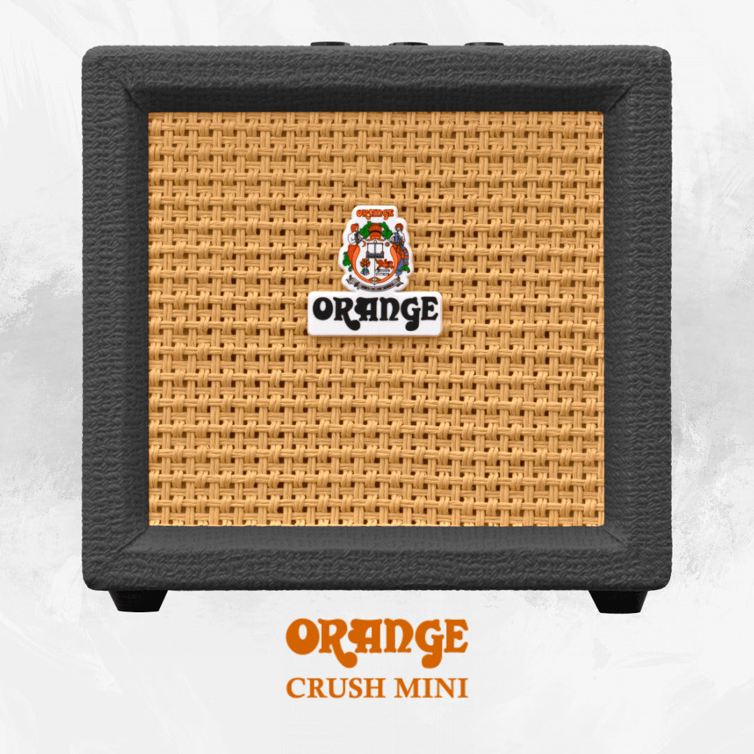 Orange Amps Crush Mini Micro Amplifier (Black) with 10 ft Instrument Cable