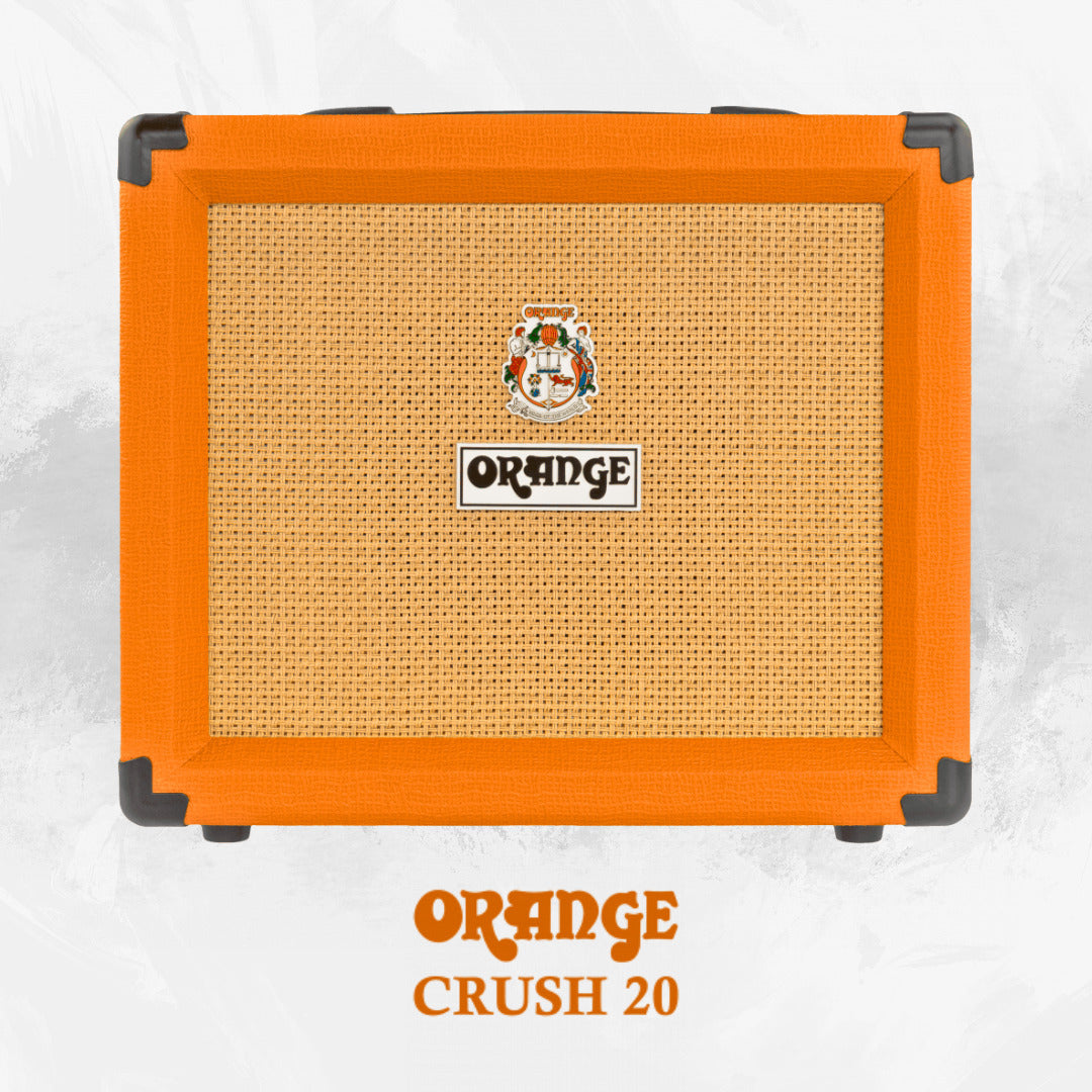 Orange Amps Crush 20 Analogue Combo Amplifier, 20W with 10 ft Instrument Cable
