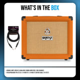 Orange Amps Crush 20 Analogue Combo Amplifier, 20W with 10 ft Instrument Cable