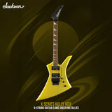 Jackson X Series Kelly KEX Lime Green Metallic Guitar and Black Gig Bag Bundle