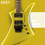 Jackson X Series Kelly KEX Lime Green Metallic Guitar and Black Gig Bag Bundle