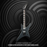 Jackson JS Series Warrior JS32 6 String Black Electric Guitar Bundle