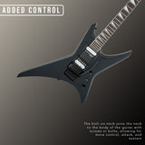 Jackson JS Series Warrior JS32 6 String Black Electric Guitar Bundle
