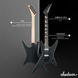 Jackson JS Series Warrior JS32 6 String Black Electric Guitar Bundle