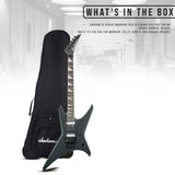 Jackson JS Series Warrior JS32 6 String Black Electric Guitar Bundle