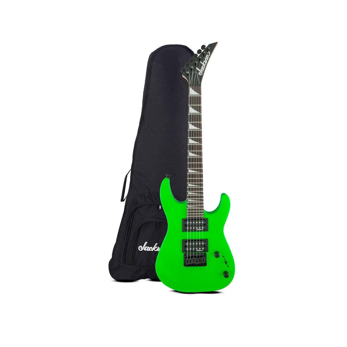 Jackson JS Series Dinky Minion JS1X 6 String Neon Green Electric Guitar Bundle