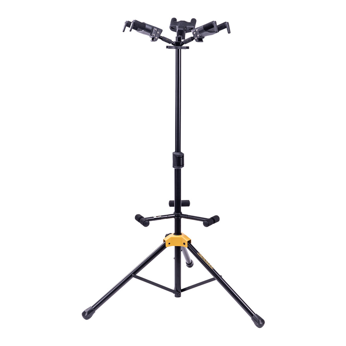 Hercules AGS Triple Guitar Stand Foldable Backrest with Height Adjustment Clutch