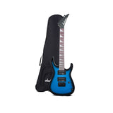 Jackson JS Series Dinky Minion JS1X 6 String Metallic Blue Burst Guitar Bundle