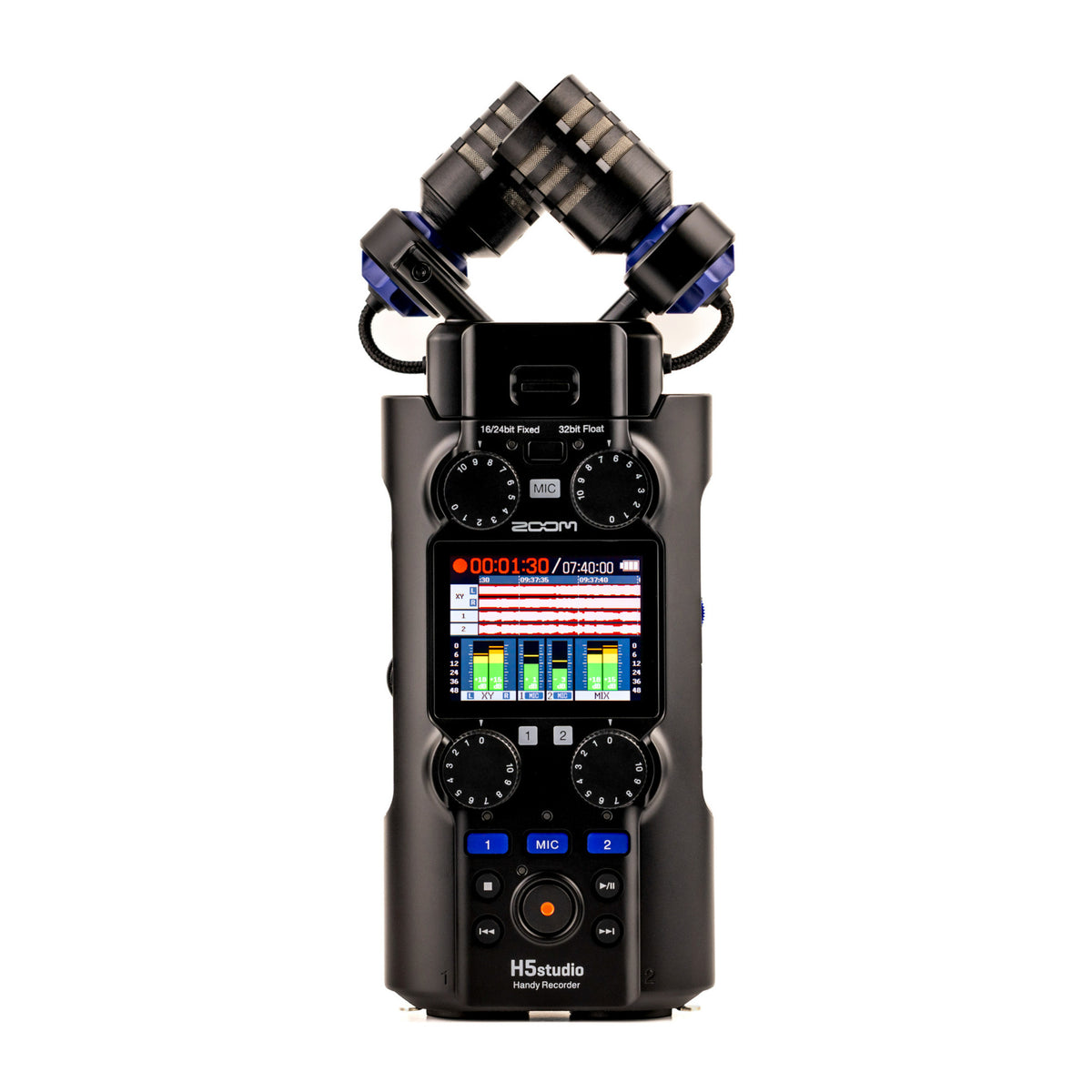 Zoom H5studio 6 Track Black Handy Recorder with 32 Bit Float Recording (Open Box)