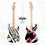 EVH Striped Electric Guitar (Satin Crop Circled) with EVH Hardshell Case