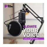 Samson Q2U Dynamic USB Mic with Shockmounts, Boom Arms, Pop Filters (3-pack)