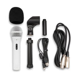 Samson Q2U Dynamic USB Mic with Shockmounts, Boom Arms, Pop Filters (3-pack)