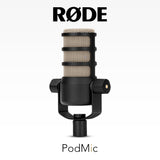 RODE PodMic Dynamic Podcasting Microphone with Euro Boom Mic Stand Bundle