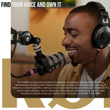 RODE PodMic Dynamic Podcasting Microphone with Euro Boom Mic Stand Bundle