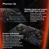 Pioneer DJ DDJ FLX10 4 Deck and 4 Channel Black DJ Controller and Cover Bundle