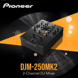 Pioneer DJ DJM 250MK2 2 Channel DJ Mixer with Fit Cover Bundle