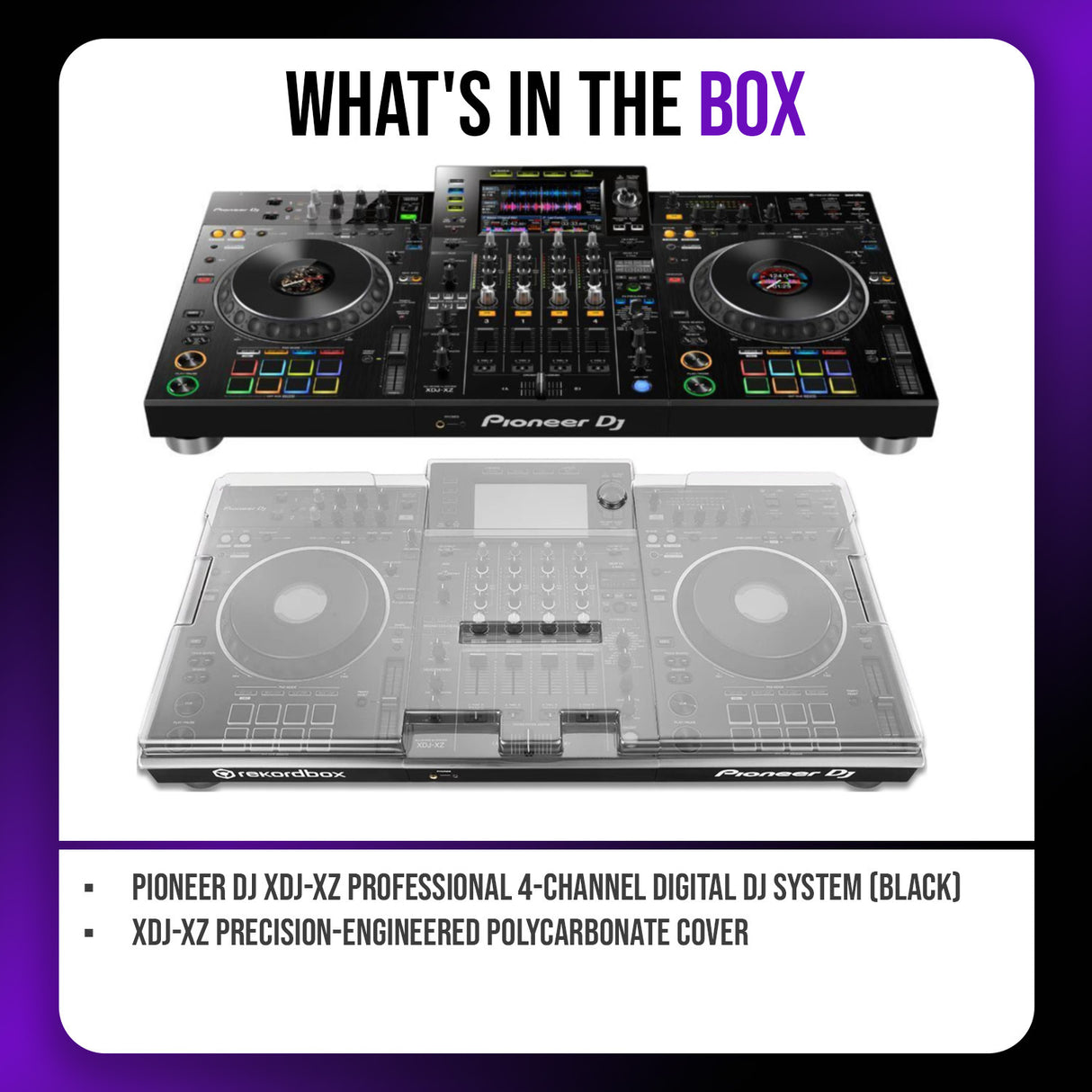 Pioneer DJ XDJ XZ Professional 4 Channel Black Digital DJ System Bundle