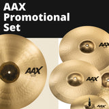 Sabian AAX Promotional Hats Crash Ride and Free Crash Natural Cymbal Set Bundle